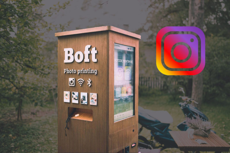 Автомат для печати фото из instagram